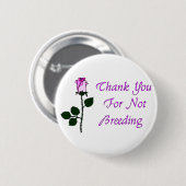 Dank niet-fokdieren ronde button 5,7 cm (Voorkant /achterkant)