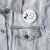 Dank niet-fokdieren ronde button 5,7 cm (In situ)