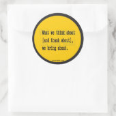 dank over ronde sticker (Tas)