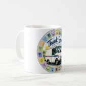 Dank postarbeiders waardering koffiemok (Voorkant links)