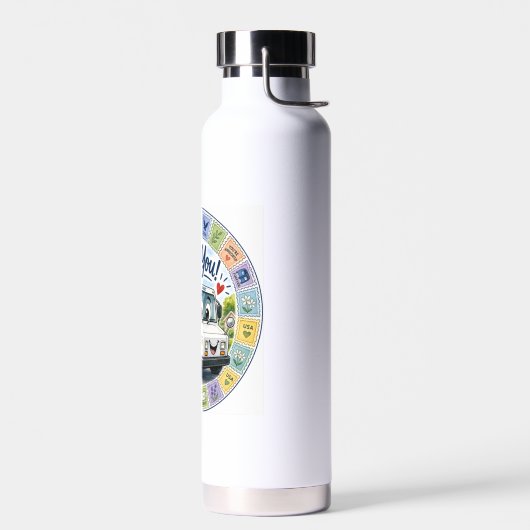 Dank postarbeiders  waterfles (Links)