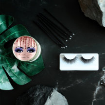 Dank Script Navy Makeup Roos Eyelash 3D drip