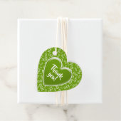 Dank u 100e Willekeurige Getal Patroon Groen/Wit Bedankjes Labels (In situ)