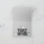 Dank u 12 de Afbeeldingskaart van honden Bedankkaart (Binnen)