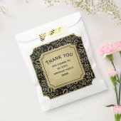 Dank u: 20e Willekeurige Nummer Patroon Gold 20 Bedankzakje (Gezegeld)