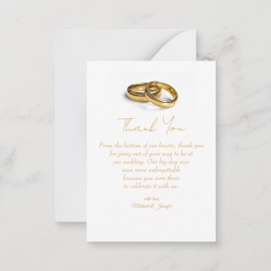 dank u 2 foto's collage geometrische gouden bruilo notitiekaartje (Achterkant)