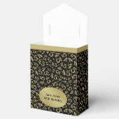 Dank u: 45e verjaardag thema goud/zwart bedankdoosjes (Geopend)