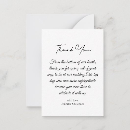 dank u 4 foto's collage rustiek hout bruiloft notitiekaartje (Achterkant)