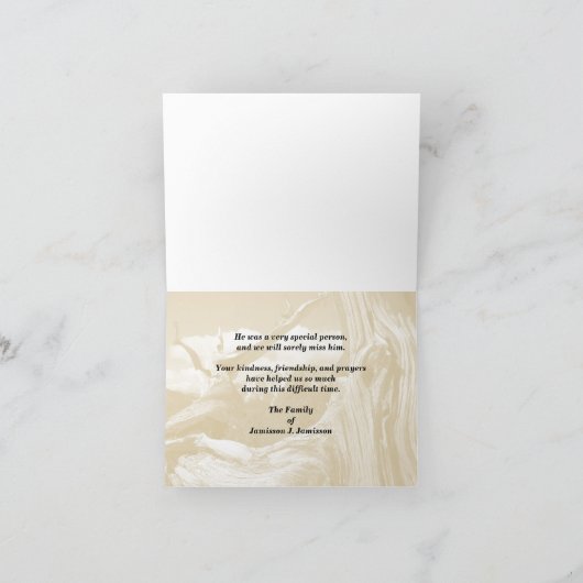 Dank u 4 Sympathie Mountain Thru Tree Note Kaart (Binnen)