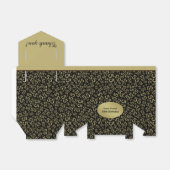 Dank u: 55e verjaardag thema goud/zwart bedankdoosjes (Uitgevouwen)