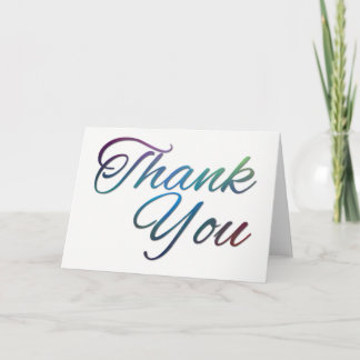 Dank u (5" x 7"), Standaard witte enveloppenKaart Bedankkaart