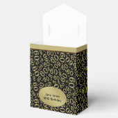 Dank u: 60e verjaardag thema goud / zwart bedankdoosjes (Geopend)