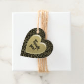 Dank u 60th Cool Nummer Patroon Goud en Zwart Bedankjes Labels (In situ)