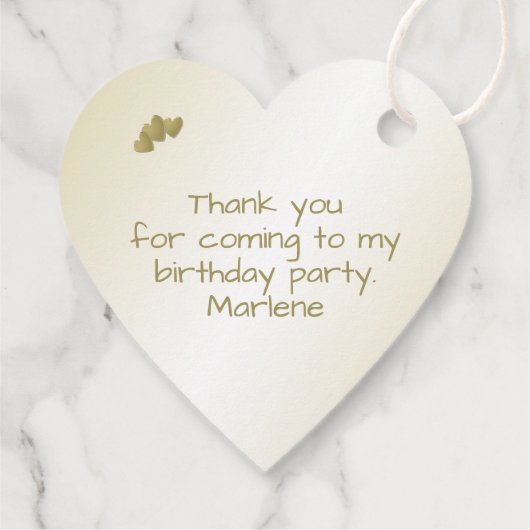 Dank u 70th Cool Nummer Patroon Goud en Wit Bedankjes Labels (Achterkant)