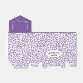 Dank u 80ste Verjaardag Paarse Nummer Patroon Bedankdoosjes (Uitgevouwen)