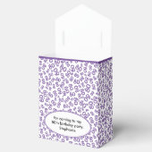 Dank u 80ste Verjaardag Paarse Nummer Patroon Bedankdoosjes (Geopend)