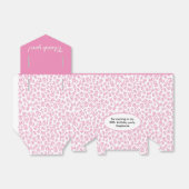 Dank u 80ste Verjaardag Roze/Wit Nummerpatroon Bedankdoosjes (Uitgevouwen)