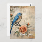 Dank u 9 briefkaart (Voorkant / Achterkant)