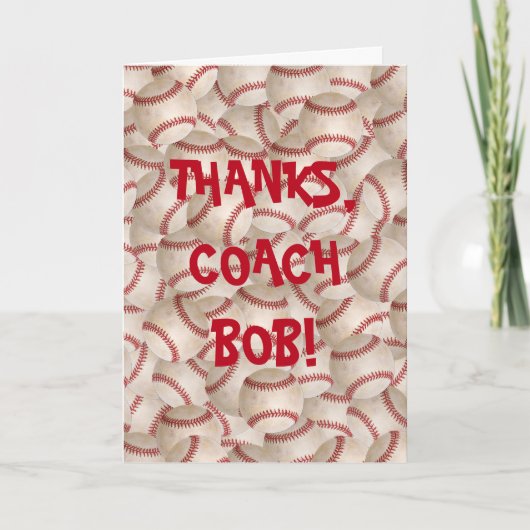 Dank u aan de Bus van het Honkbal Bedankkaart (Voorkant)