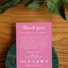 Dank u aan de Kaart van Klanten