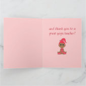Dank u aan een Leraar van de Yoga Bedankkaart (Binnen)