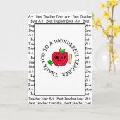 Dank u aan een Wonderful Leerlingenwaardering Kaart (Gele Bloem)