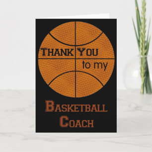Dank u aan mijn Bus van het Basketbal Bedankkaart