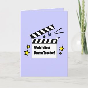 Dank u aan mijn leraar Drama: Afspelen Bedankkaart