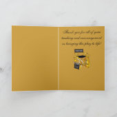 Dank u aan Mijn Leraar van het Drama: Spel Bedankkaart (Binnen)