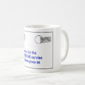 dank u aan mijn postmaatschappij koffiemok (Voorkant rechts)