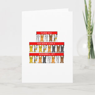 Dank u aan Prachtige Dierenarts Bedankkaart