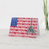 Dank u aan Soldaat Bedankkaart (Voorkant)