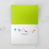 Dank u aan vriend-krijt op wit bedankkaart (Binnen)