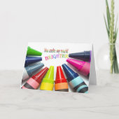 Dank u aan vriend-krijt op wit bedankkaart (Voorkant)