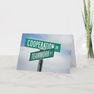 Dank u aan Werknemer Bedankkaart