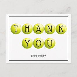 Dank u Aangepast Tennis Aangepast Briefkaart