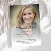 Dank u aangepaste begrafenis foto sympathie acryl uitnodigingen