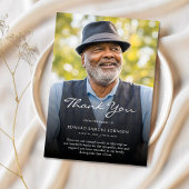 Dank u aangepaste begrafenis foto sympathie tribut bedankkaart