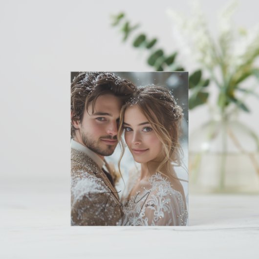 Dank u, aangepaste foto briefkaart (Staand voorkant)