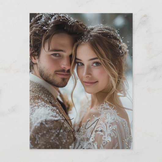 Dank u, aangepaste foto briefkaart (Voorkant)