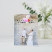 Dank u, aangepaste foto briefkaart (Staand voorkant)