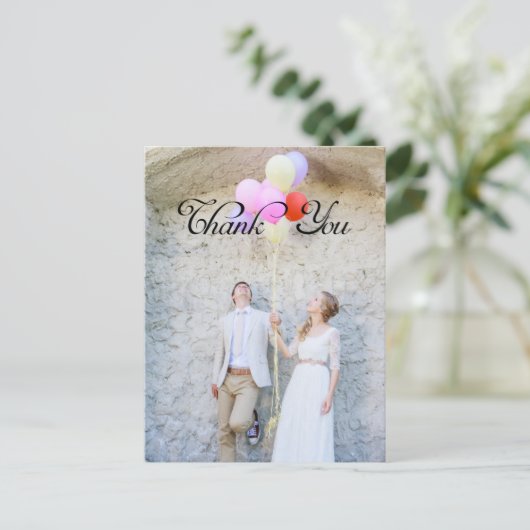 Dank u, aangepaste foto briefkaart (Staand voorkant)