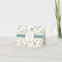 Dank u Aangepaste Inspirivity Floral Notecard
