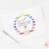 Dank u Aangepaste Snoep Verjaardagsfeestje Favor T Ronde Sticker (Envelop)