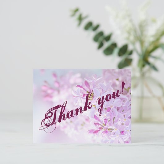 Dank u aanpasbaar briefkaart (Staand voorkant)