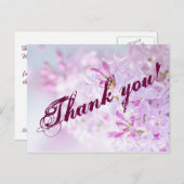 Dank u aanpasbaar briefkaart (Voorkant / Achterkant)