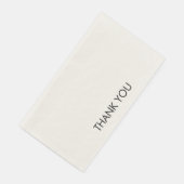 Dank u aanpasbare tekst eenvoudig sjabloon Ecru Servet (Hoek)