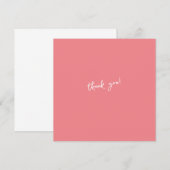 Dank u, aanpasbare tekst kaart (Voorkant / Achterkant)