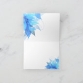 Dank u Abstract Bloemen Fancy Manuscript Bedankkaart (Binnen)