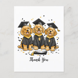 Dank U Afstudeer Goldendoodle Honden Briefkaart